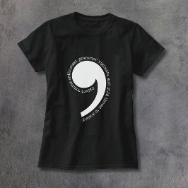 Oxford Comma Enthusiast T-shirt