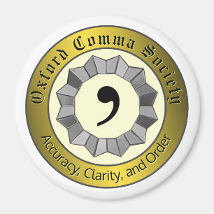 Oxford Comma Society Magneet
