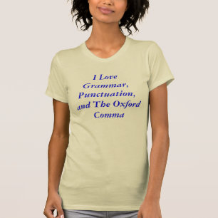 Oxford Comma T-shirt
