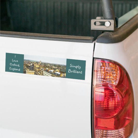 Oxford, Engeland, High St Uitzicht, gewoon briljan Bumpersticker (Op Truck)