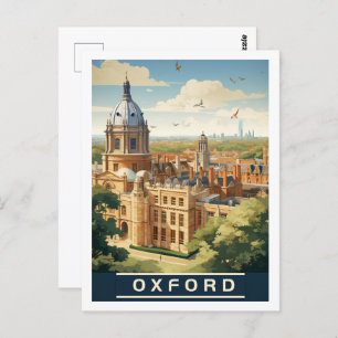 Oxford Engeland Verenigd Koninkrijk Vintage Famous Briefkaart