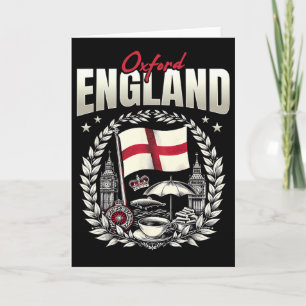 Oxford Engeland Vlag Souvenir Oxford Vakantie  Kaart