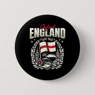 Oxford Engeland Vlag Souvenir Oxford Vakantie Ronde Button 5,7 Cm
