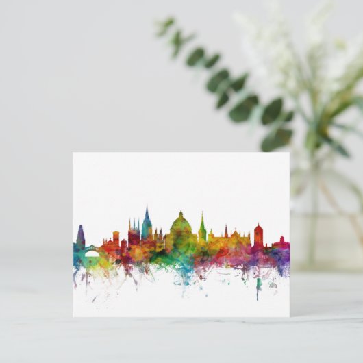 Oxford England Skyline Briefkaart (Staand voorkant)