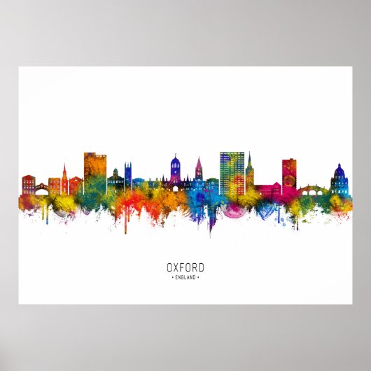 Oxford England Skyline Poster (Voorkant)