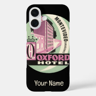 Oxford Hotel, Montevideo, Uruguay, Oude Reisposter iPhone 16 Hoesje