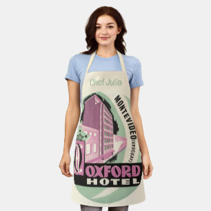 Oxford Hotel, Montevideo, Uruguay, Oude Reisposter Schort