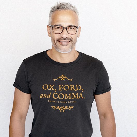 Oxford komma grappig voorbeeld Ox Ford T-shirt