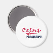 Oxford Mississippi City Classic Magneet (Voorkant / Achterkant)