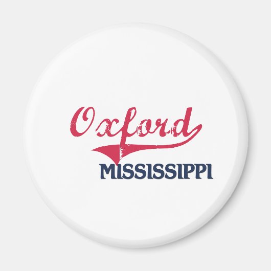 Oxford Mississippi City Classic Magneet (Voorkant)