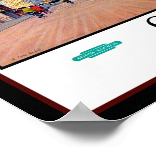 Oxford par Rail Travel Poster (Coin)