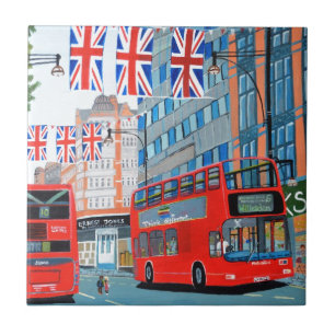 Oxford Street - Koningin Diamanten Jubileum Tegeltje