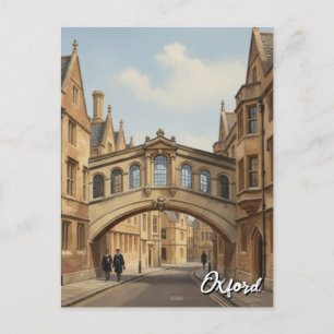Oxford University Bridge of Sighs Engeland Reizen Briefkaart
