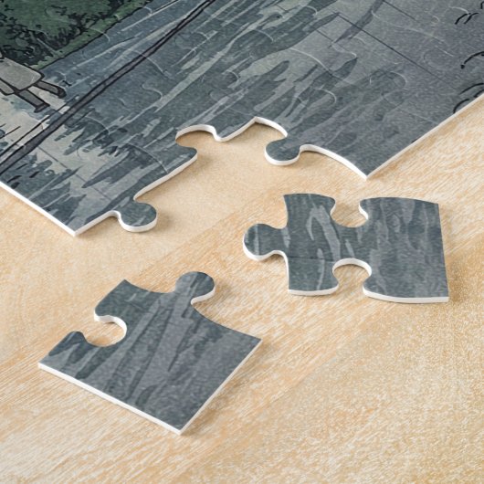 Oxford University in Rain Legpuzzel (Zijkant)