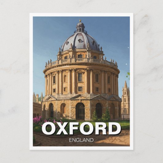 Oxford University Radcliffe Camera Engeland Reizen Briefkaart (Voorkant)