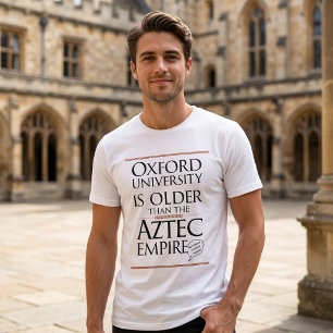 Oxford vs. Azteekse Rijk Fun Feit Design Tri-Blend Shirt