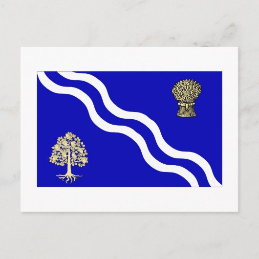 Oxfordshire Flag Briefkaart (Voorkant)