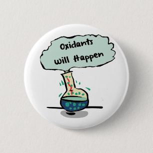 Oxidanten gebeuren - Chemische Humor Ronde Button 5,7 Cm