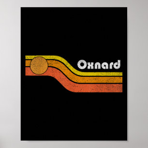 Oxnard -  Mannen Vrouwen 70s 80s Graphic Cool Re Poster