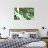 Oxone-Herfsten en Spring ViewShasta Springs, CA Canvas Afdruk (Insitu (Slaapkamer))