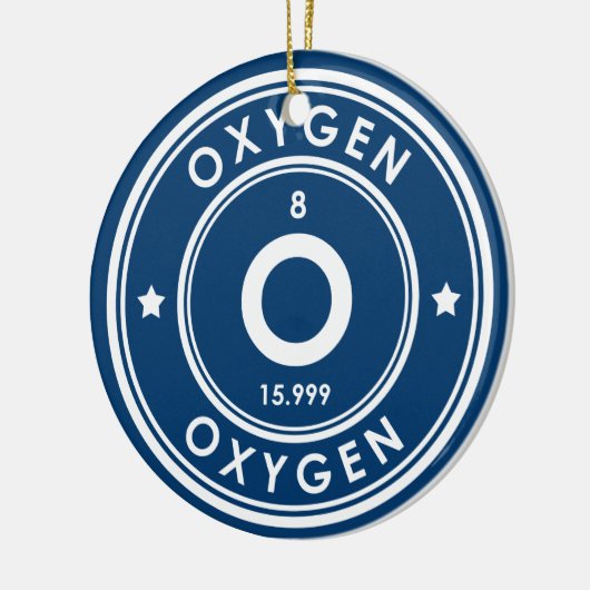 Oxygeen Element Blue Ceramic Ornament (Links)