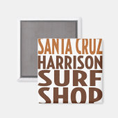 Oxygentees Santa Cruz Surf Shop Magnet Magneet (Voorkant / Achterkant)