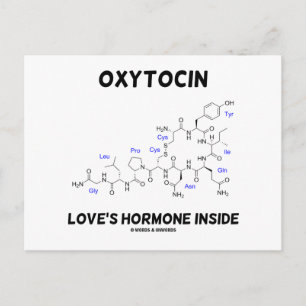 Oxytocin Love's Hormone Inside (chemie) Briefkaart