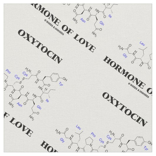 oxytocine hormoon of Love Molecular Structure Stof (Close Up)