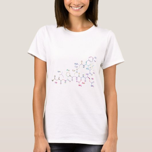 Oxytocine hormoon van de liefde t-shirt (Voorkant)