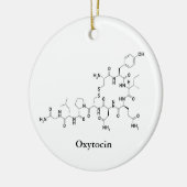 Oxytocine Love Molecule Chemie Wetenschap Keramisch Ornament (Links)