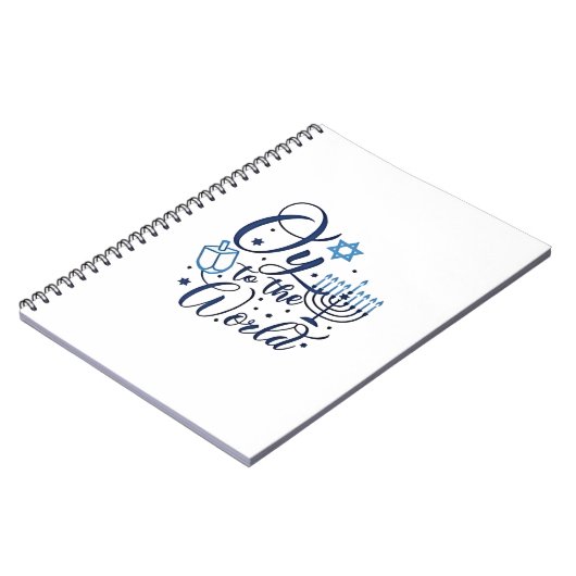 Oy aan de wereld Chanoeka Joodse Grappig Notitieboek (Linkerzijde)