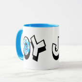 Oy Joy Snowflake Chrismukkah Mok (Voorkant links)