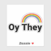 Oy They Sticker (Vel)
