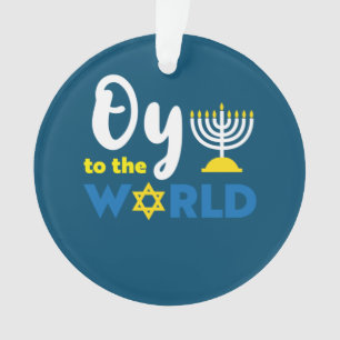 Oy to world, grappig Happy Hanukkah Ornament