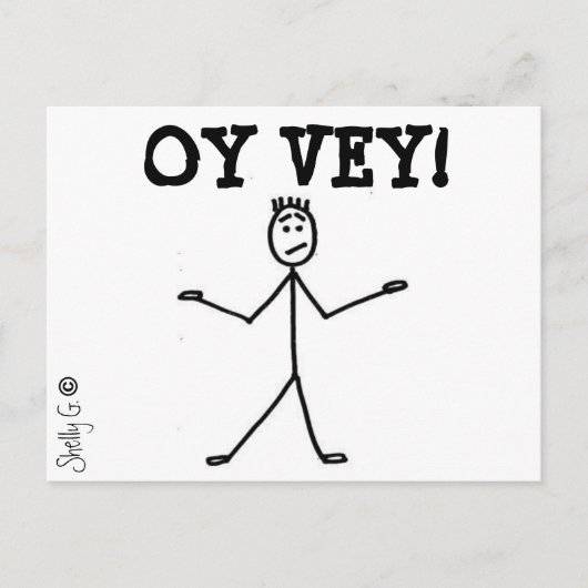 Oy très ! Carte postale (Devant)