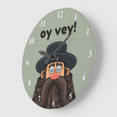 OY VEY! Funny RABBI Peronalized Grote Klok (Hoek)