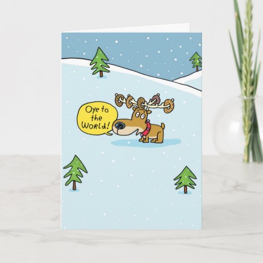 Oye naar de Wereld Hanukká Kaart (Voorkant)