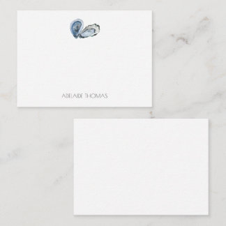 Oyster - Aangepaste Kaart voor Briefpapier notitie Notitiekaartje