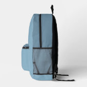 Oyster Blue Backpack Bedrukte Rugzak (Rechts)