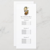 Oyster | Carte menu du restaurant de fruits de mer (Devant / Derrière)