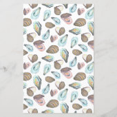 Oyster Coastal Wedding Welcome Bag Letter (Achterkant)