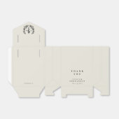 Oyster/crème geregistreerd zuster Asclepius + Laur Bedankdoosjes (Uitgevouwen)