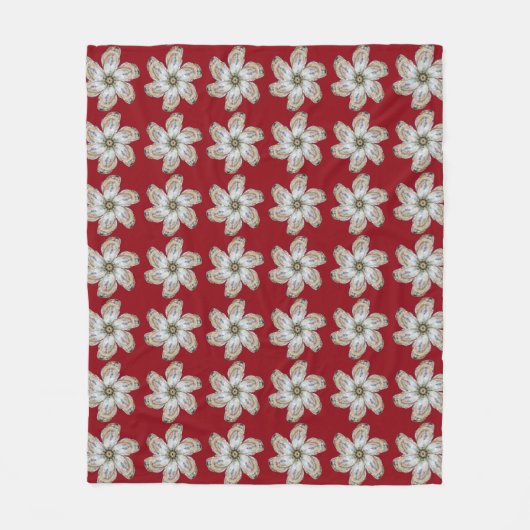 Oyster Fleece Blanket - Ontwerp een rood Deken (Voorkant)