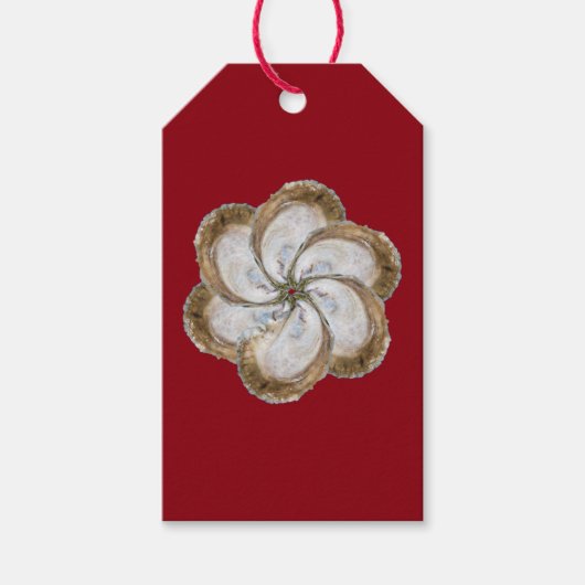 Oyster Flower Gift Label - Design C Cadeaulabel (Voorkant)