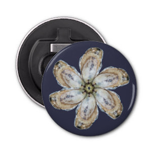 Oyster Flower Magnet Bottle Opener - Ontwerp A
