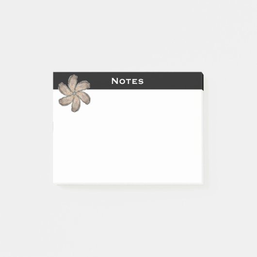 Oyster Flower Post-it Notes - Design D (Voorkant)