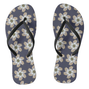 Oyster Flower Teenslippers - Ontwerp A