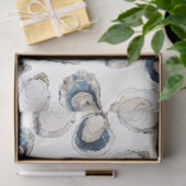 Oyster Half Shell Kustweefsel Papier (Geschenk)