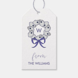 Oyster krans aangepaste geschenk Labels Cadeaulabel