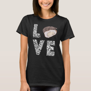 Oyster Love Leopard Oyster Shucking Mollusk Shucke T-shirt